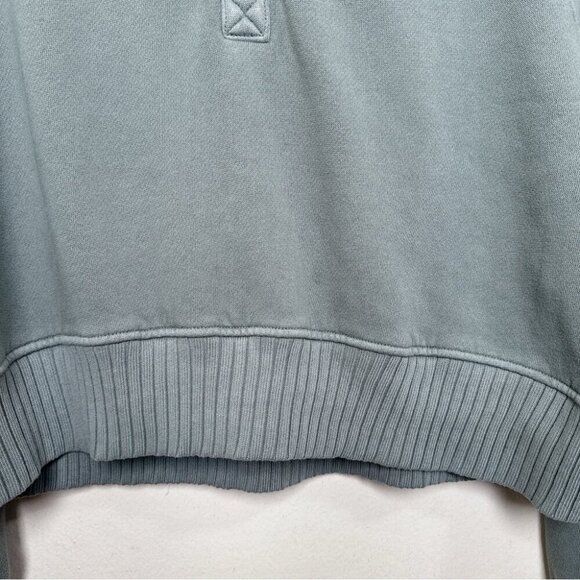 Aerie Womens Xsmall Quarter Snap Sweatshirt Royal Palm Color - Picture 15 of 16